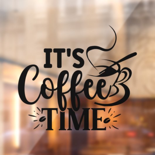 コーヒーの時間だ ウィンドウサイン (シート2)