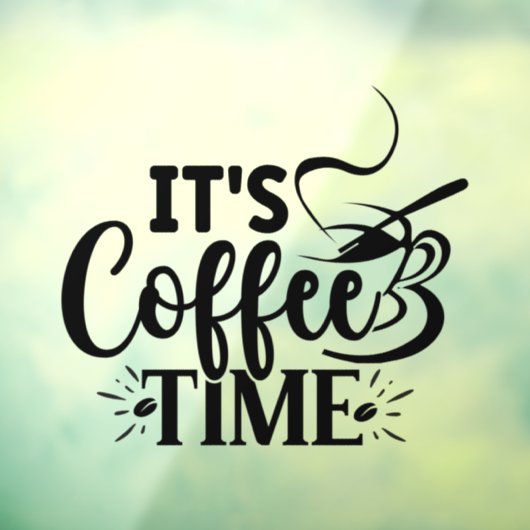 コーヒーの時間だ ウィンドウサイン (シート3)