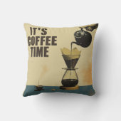 コーヒーの時間だ クッション (裏面)