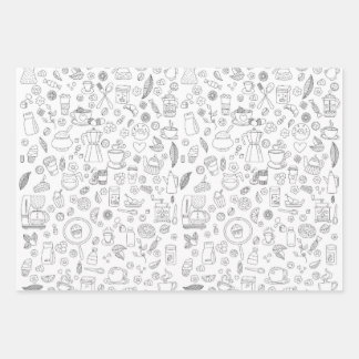 コーヒーの時間だ！ラッピング紙 ラッピングペーパーシート