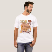 コーヒーの時間を照らし出す Tシャツ (正面フル)