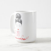 コーヒーの書体デザインで始まるエレガンス コーヒーマグカップ (正面左)
