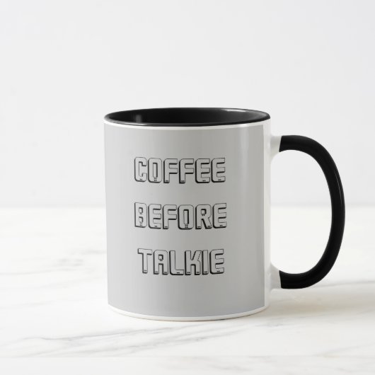 コーヒーの最初のマグカップ マグカップ (右)