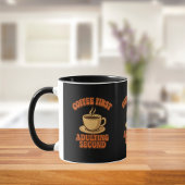 コーヒーの最初の不和2番目の引用文ユーモア マグカップ