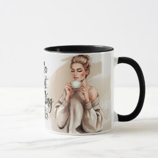 コーヒーの最初の姦淫の後のおもしろマグカップ マグカップ