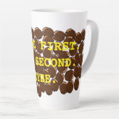 コーヒーの最初の話は多分2番目に カフェラテマグ (右アングル)