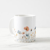 コーヒーの朝に花を添えて: ママへのギフト コーヒーマグカップ (正面左)