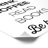 コーヒーの本読を楽しく飲む フォトプリント            (角)