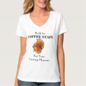 コーヒーの染みが最初からある Tシャツ (正面)