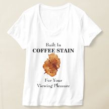 コーヒーの染みが最初からある