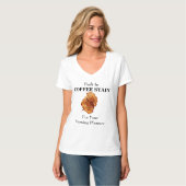 コーヒーの染みが最初からある Tシャツ (正面フル)