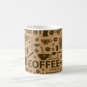 コーヒーの模様 コーヒーマグカップ (中央)