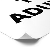 コーヒーの次に姦淫おもしろい、カフェイン中毒引用文 ポスター (角)