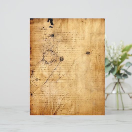 コーヒーの汚れた紙の手紙のスタンプの汚れ (スタンド正面)