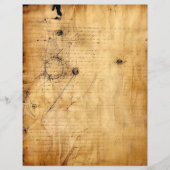 コーヒーの汚れた紙の手紙のスタンプの汚れ (正面)