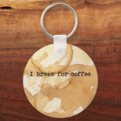 コーヒーの汚れ キーホルダー (正面)