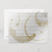 コーヒーの汚れ ポストカード (正面/裏面)