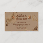 コーヒーの汚れ ロイヤリティカード (裏面)