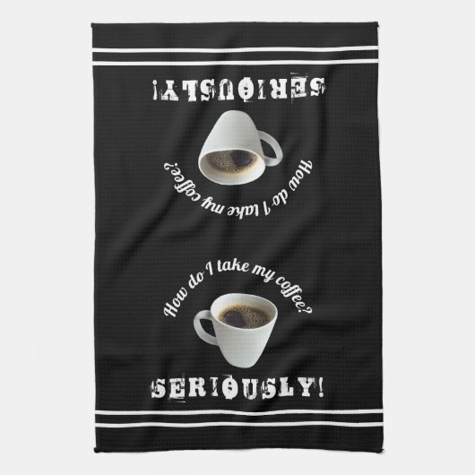 コーヒーの淹れ方 キッチンタオル (縦)