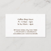 コーヒーの淹れ方 | 金ゴールド白大理石 ロイヤリティカード (裏面)