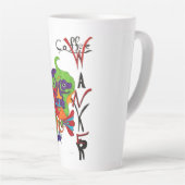 コーヒーの湯飲み カフェラテマグ (右アングル)