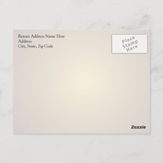 コーヒーの準備ができたら目を覚ます ポストカード (裏面)