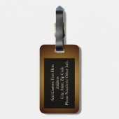 コーヒーの準備ができたら目を覚ます ラゲッジタグ (裏面縦)