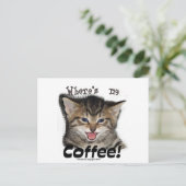 コーヒーの猫は? ポストカード (スタンド正面)