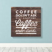 コーヒーの理解 キャンバスプリント (インサイチュ (ウッドフロア))