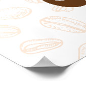 コーヒーの生長が短い ポスター (角)