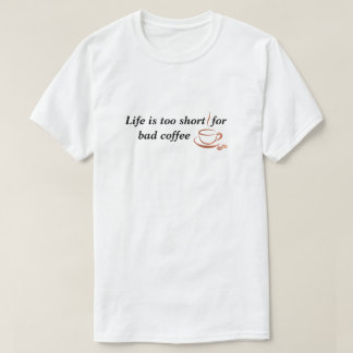 コーヒーの生長が短い Tシャツ