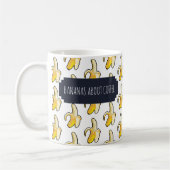 コーヒーの白い背景バナナ コーヒーマグカップ (左)