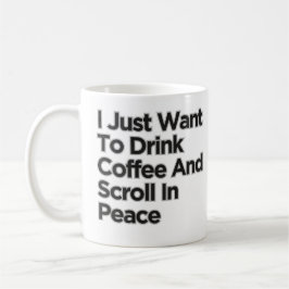 コーヒーの皮肉を飲みたいおもしろい コーヒーマグカップ