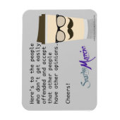 コーヒーの皮肉 マグネット (縦)