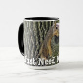 コーヒーの眠いリスのマグが必要だ マグカップ (正面左)