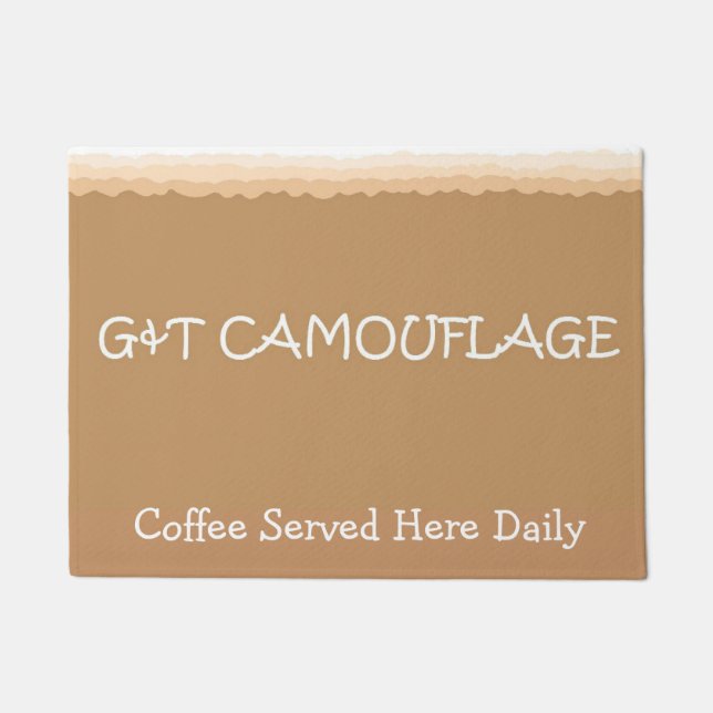 コーヒーの秘密 ドアマット (正面)