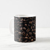 コーヒーの種を茶色にする コーヒーマグカップ (正面左)