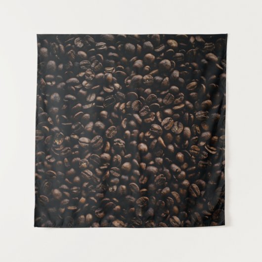 コーヒーの種を茶色にする タペストリー (正面)