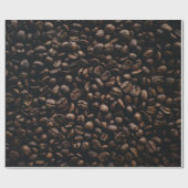 コーヒーの種を茶色にする ラッピングペーパー (フラット)