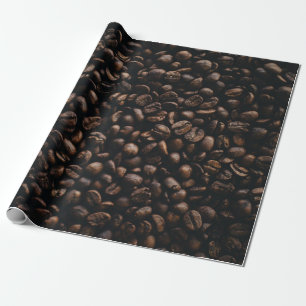 コーヒーの種を茶色にする ラッピングペーパー