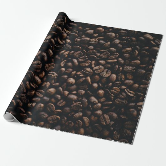 コーヒーの種を茶色にする ラッピングペーパー (アンロールド)