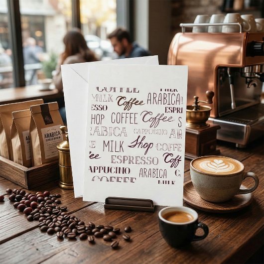コーヒーの種類 招待状
