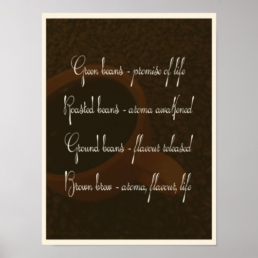 コーヒーの約束 – ポスター (正面)