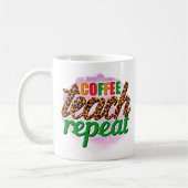 コーヒーの繰り返教えし コーヒーマグカップ (左)