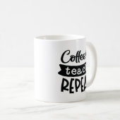 コーヒーの繰り返教えし コーヒーマグカップ (正面右)