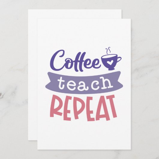 コーヒーの繰り返教えし サンキューカード (正面/裏面)