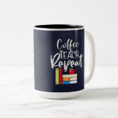 コーヒーの繰り返教えし ツートーンマグカップ (正面右)