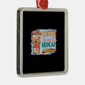 コーヒーの繰り返教えし メタルオーナメント (右)