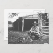 コーヒーの缶からの猫の食べ物 ポストカード (正面/裏面)