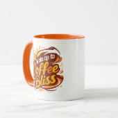 コーヒーの至福まで目覚める マグカップ (正面左)